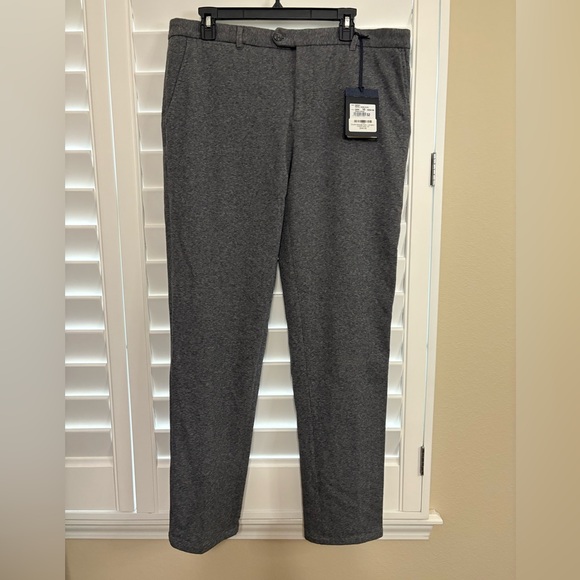 NWT Circolo 1901 Heather Gray Men’s Double Melange Dress Pant - Picture 1 of 6